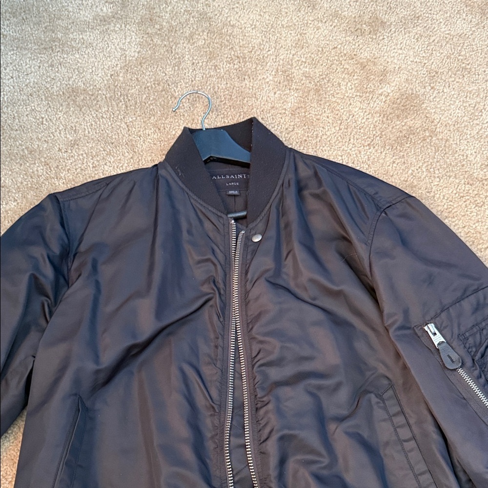All Saints Dark Bomber Jacket